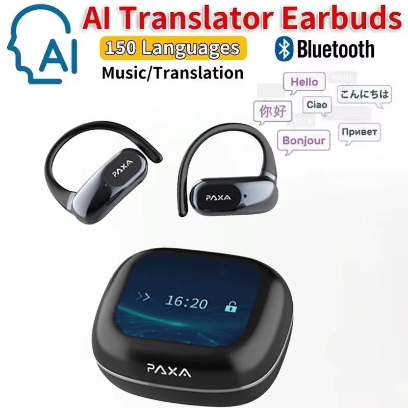 Openairultra AI Translation Real Time 3-In-1 Translator Earbuds 145 Languages & Accents Bluetooth 5.4 Translating Earphones