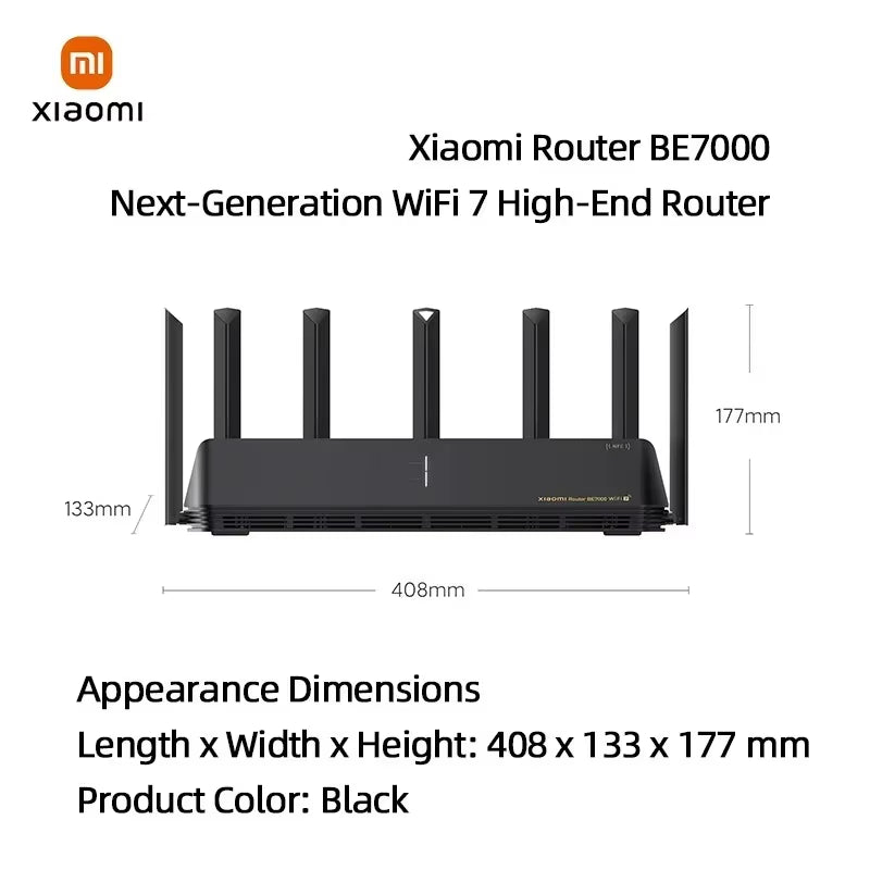 Mi Router BE7000 Tri-Band Wifi Repeater VPN 1GB Mesh USB 3.0 IPTV 4 X 2.5G Ethernet Ports Modem Signal Amplifier Wifi 7