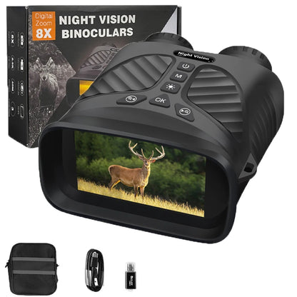 Hot Sell Night Vision Binocular Device 2.5K HD Infrared Digital Hunting Camping Telescope 8X Zoom Outdoor Night Vision Goggles