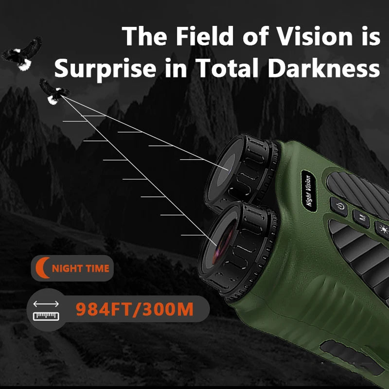 Hot Sell Night Vision Binocular Device 2.5K HD Infrared Digital Hunting Camping Telescope 8X Zoom Outdoor Night Vision Goggles