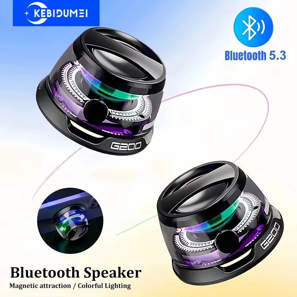 Bluetooth 5.3 Speaker Mini Speaker Portable Magnetic Speaker Multifunctional RGB Speaker for PC Macbook XIAOMI HUAWEI Iphone