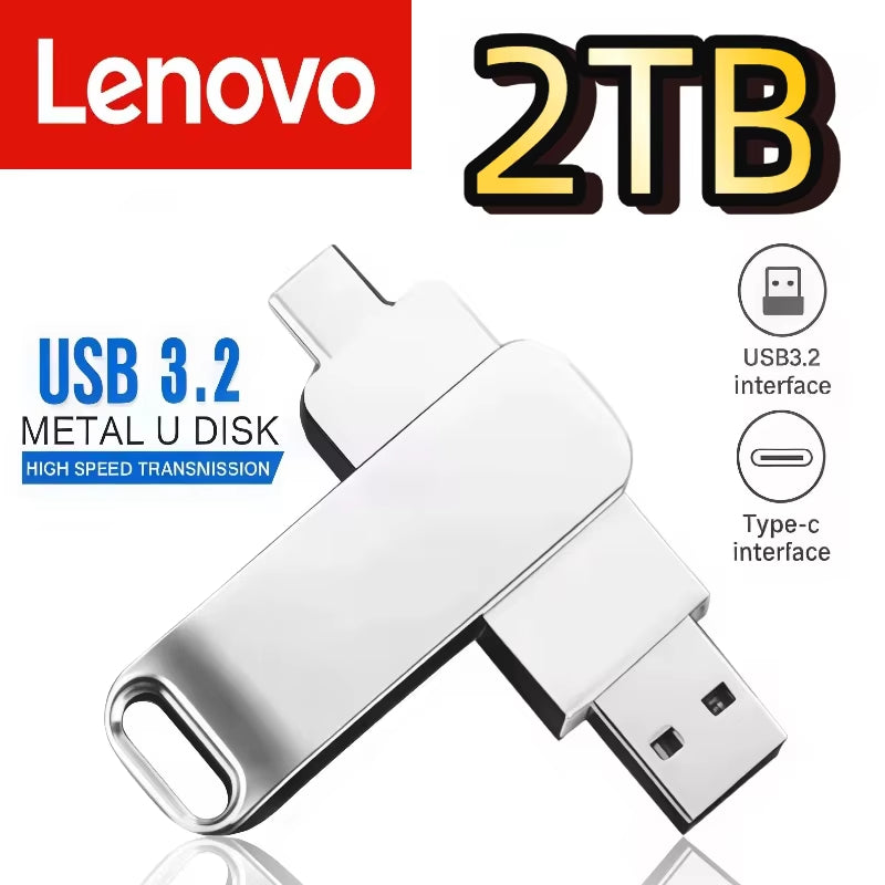 16TB 8TB USB 3.2 Flash Drives U Disk High Speed Metal Pendrive Waterproof Type-C Memoria USB Stick USB Drives 4TB 2TB 1TB