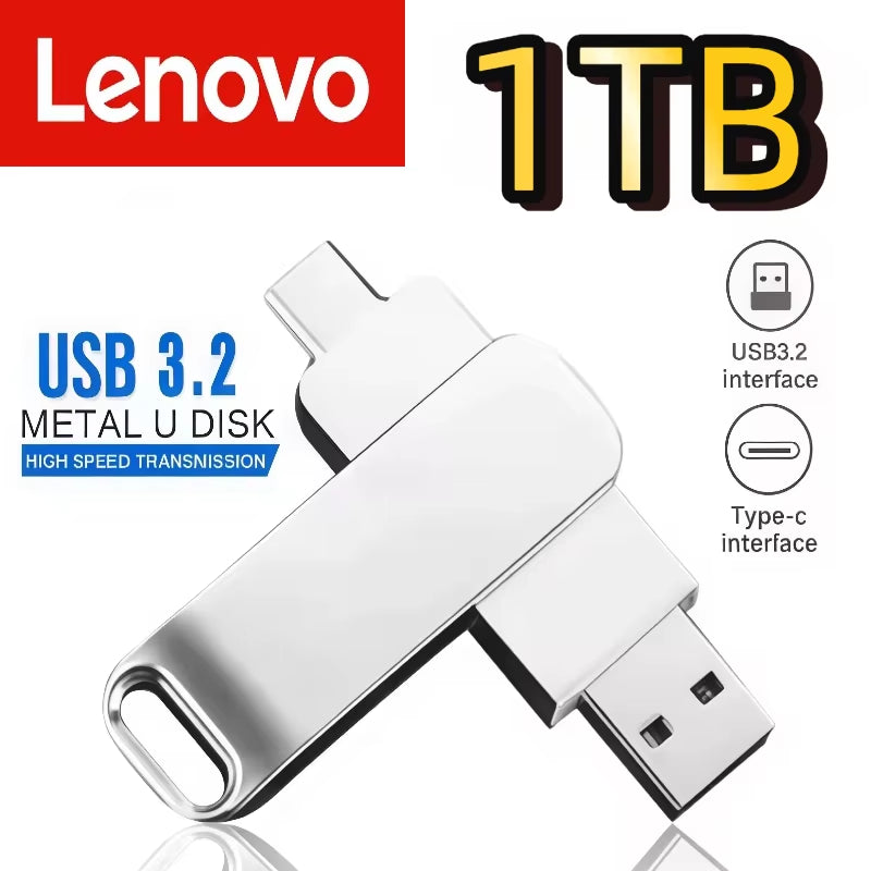 16TB 8TB USB 3.2 Flash Drives U Disk High Speed Metal Pendrive Waterproof Type-C Memoria USB Stick USB Drives 4TB 2TB 1TB