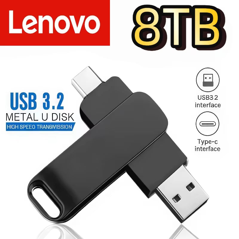 16TB 8TB USB 3.2 Flash Drives U Disk High Speed Metal Pendrive Waterproof Type-C Memoria USB Stick USB Drives 4TB 2TB 1TB